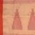 Elegant beige & red handwoven tant cotton saree with traditional motifs
