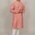 Handcrafted cotton kurta pajama set for men – pink