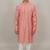 Handcrafted cotton kurta pajama set for men – pink