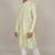 Handcrafted cotton kurta pajama set for men     pista green