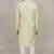 Handcrafted cotton kurta pajama set for men     pista green