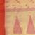 Elegant beige & red handwoven tant cotton saree with traditional motifs