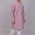 Handcrafted cotton kurta pajama set for men     purple