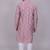 Handcrafted cotton kurta pajama set for men     purple