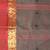 Elegant charcoal grey tant saree with red and black gold border