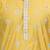 Handcrafted cotton kurta pajama set for men     yellow