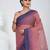 Elegant checked tant saree in blush pink and blue with intricate borders