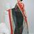 Classic bottle green and red striped tant saree with intricate borders