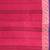 Classic rani pink and blue striped tant saree with intricate borders
