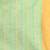 White handspun cotton saree with geometric motif and bright hues