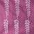 Handspun cotton saree in purple with leaf and geometric patterns