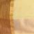 Elegant yellow and gold linen saree with striped borders