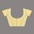 Elegant yellow and gold linen saree with striped borders