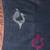Grey linen saree with pink bird & texture motifs and zari borders