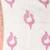 White linen saree with pink bird & texture motifs and zari borders