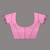 Pink cotton saree with traditional woven patterns and tassel border