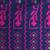 Blue cotton saree with traditional woven patterns and tassel border