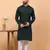 green chikankari embroidery cotton kurta  with aligarh pajama