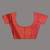 Elegant red tissue saree with contrasting golden border