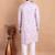 Elegant pastel pink embroidered kurta pajama set for men by treemoda