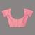 Baby pink tissue saree with ethnic motifs and golden border