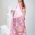 White and pink silk blend batik print kantha work saree with floral motifs