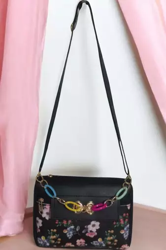  Elegant Floral & Bow Crossbody Bag