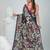Charcoal silk blend kantha stitch saree with multicolor thread work