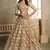 beige butterfly net thread sequence lehenga choli