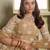 beige butterfly net thread sequence lehenga choli