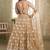 beige butterfly net thread sequence lehenga choli