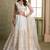 off white butterfly net thread sequence lehenga choli