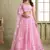 baby pink butterfly net thread sequence lehenga choli