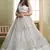 off white butterfly net thread sequence lehenga choli