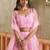 baby pink butterfly net thread sequence lehenga choli