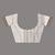 Off white cotton saree with intricate striped border and tassels