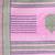 Elegant pink cotton saree with intricate border design