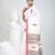 Elegant off white cotton saree with red border & woven motifs