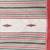 Elegant off white cotton saree with red border & woven motifs