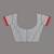Elegant grey cotton saree with red border & woven motifs
