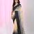 Beige and black cotton saree with traditional woven border