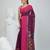 Magenta and pink cotton saree with traditional woven border