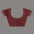 Maroon cotton saree with beige border and traditional woven pallu
