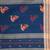 Cobalt blue cotton saree with beige border & bird motif design