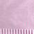 Elegant white and purple striped cotton handspun saree with pom pom border