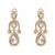 Gold plated silver stone choker necklace set
