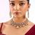 Gold plated silver stone choker necklace set