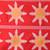 Red handspun cotton saree with floral woven design
