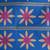Blue handspun cotton saree with floral woven design