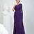 Elegant purple cotton saree with sequin embellishments and pom pom